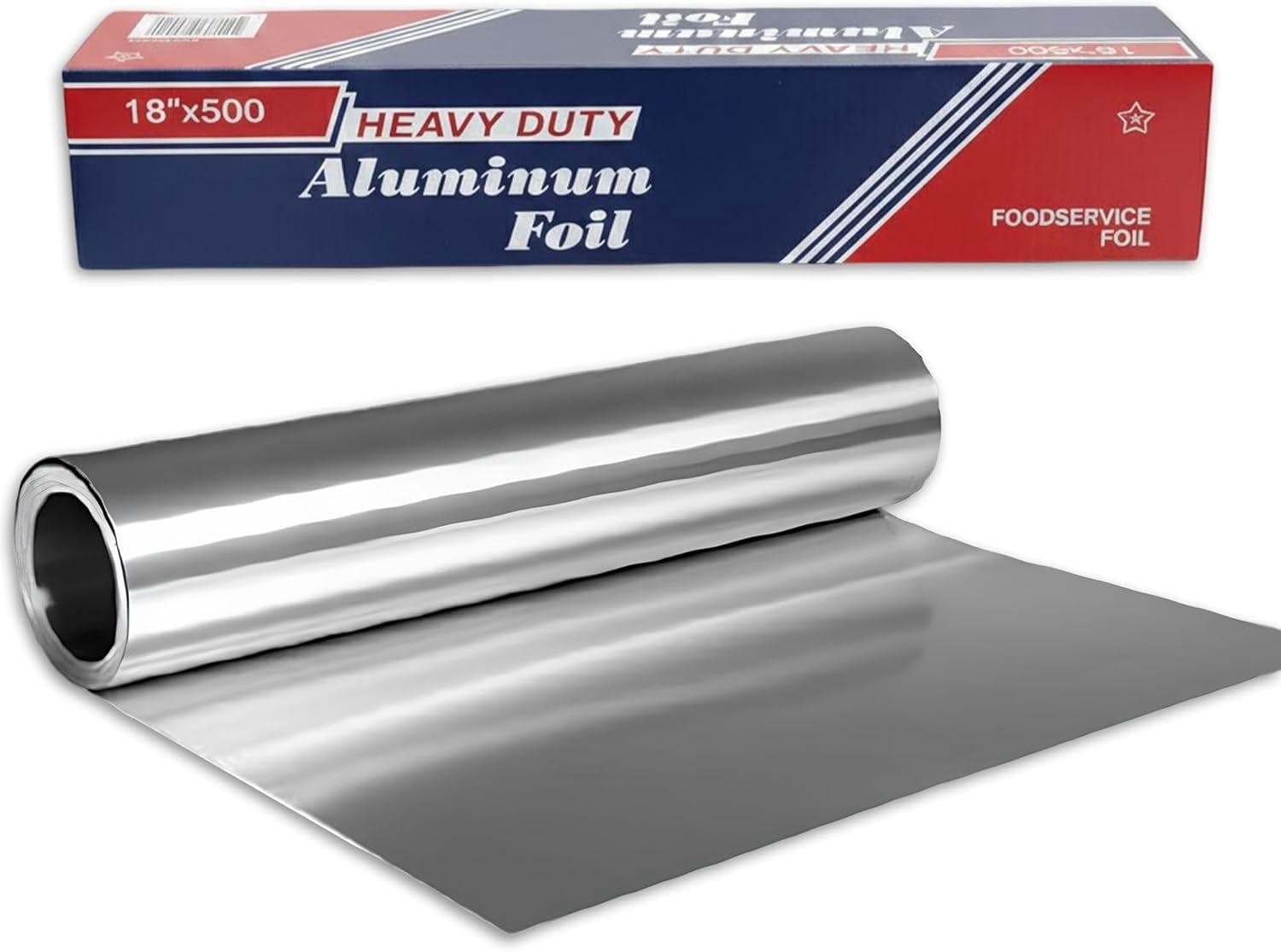 18" x 500' Food Service Heavy-Duty Aluminum Foil Roll