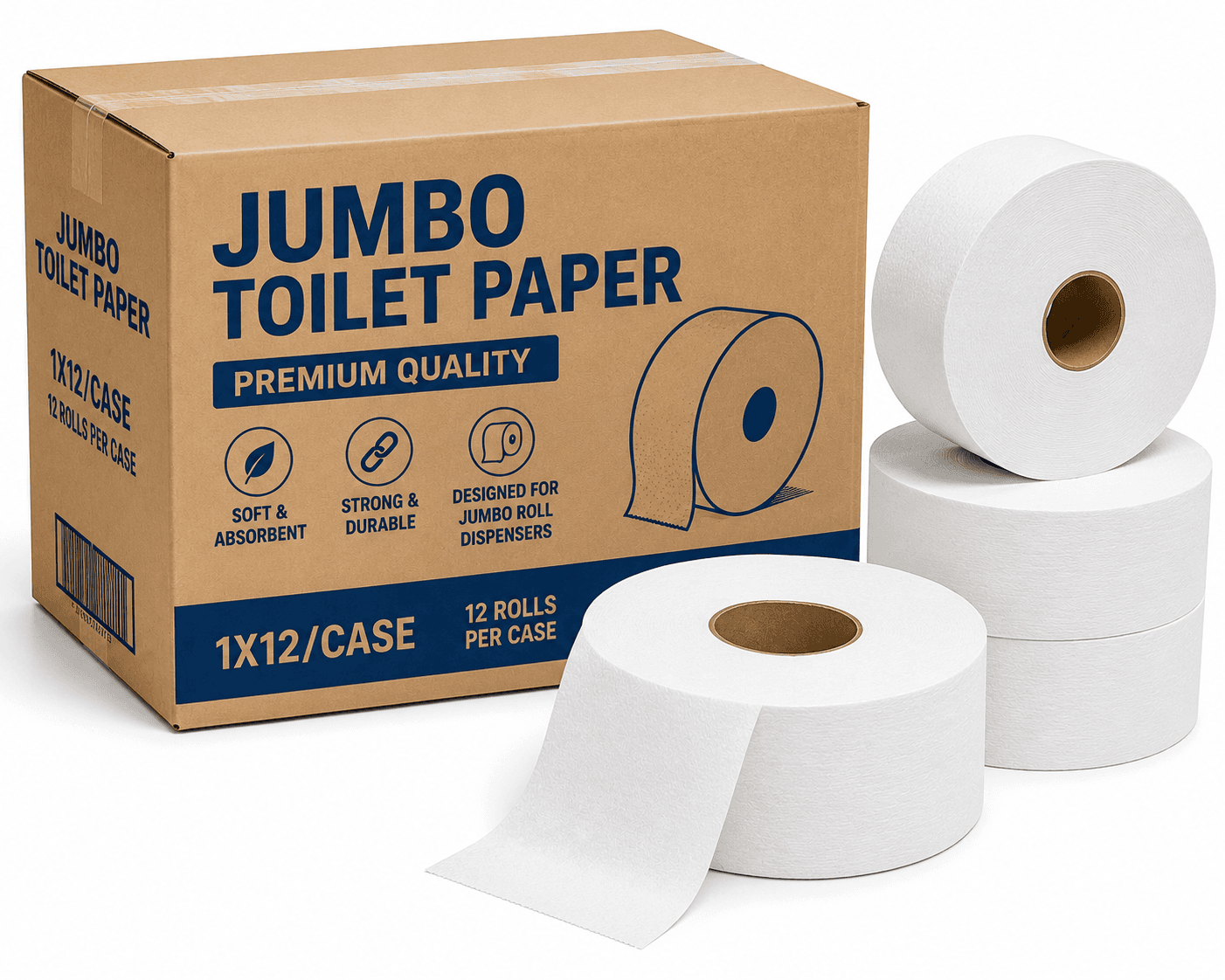 Toilet Paper Jumbo - 1X12/Case