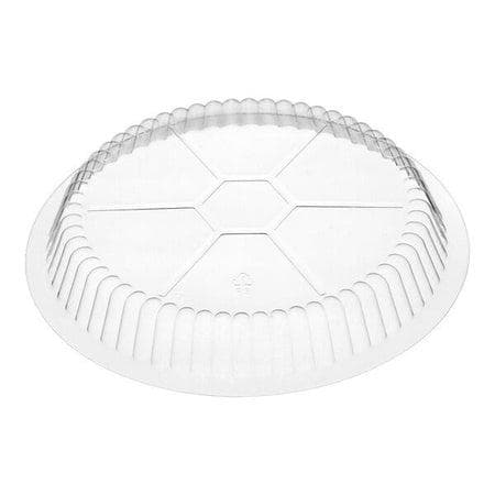9" Clear Plastic Dome Lid - 500/case