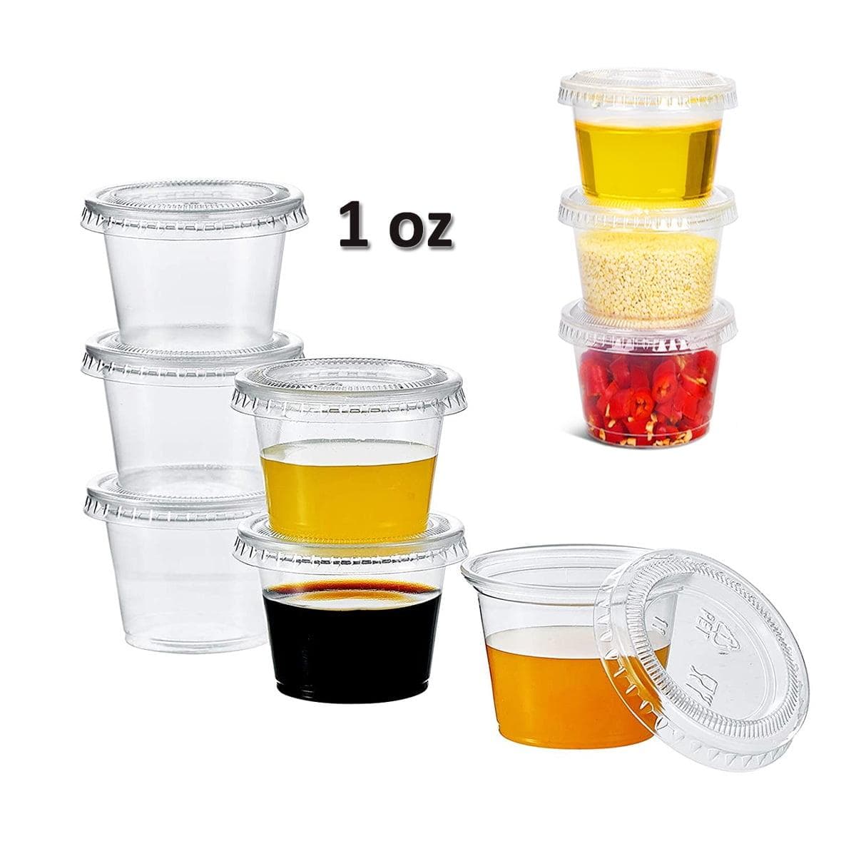 1oz Portion Cup Clear - 2500/Case