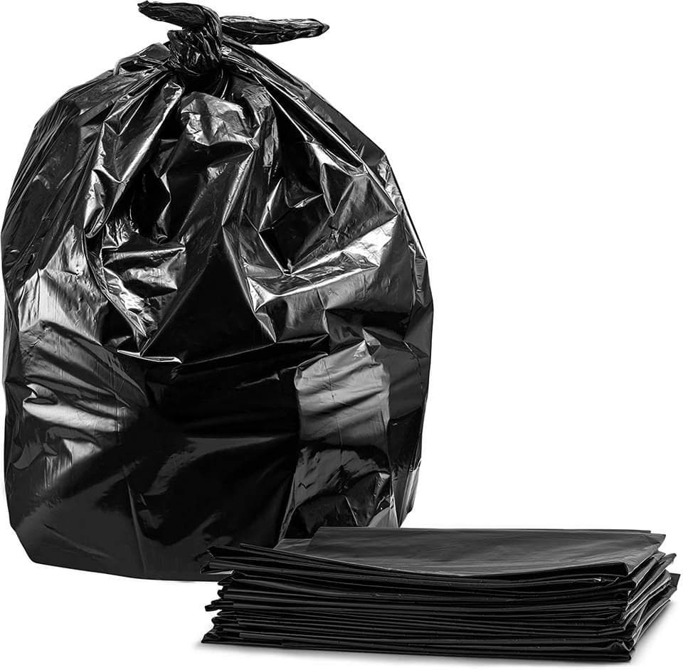 40x46 Garbage Bags - black -1.5Mil - 45Gallon -100/case