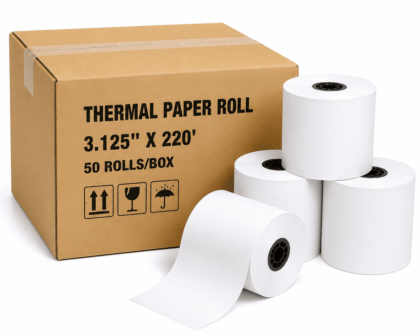 Thermal Paper Roll 3.125x220 50 Rolls/Box
