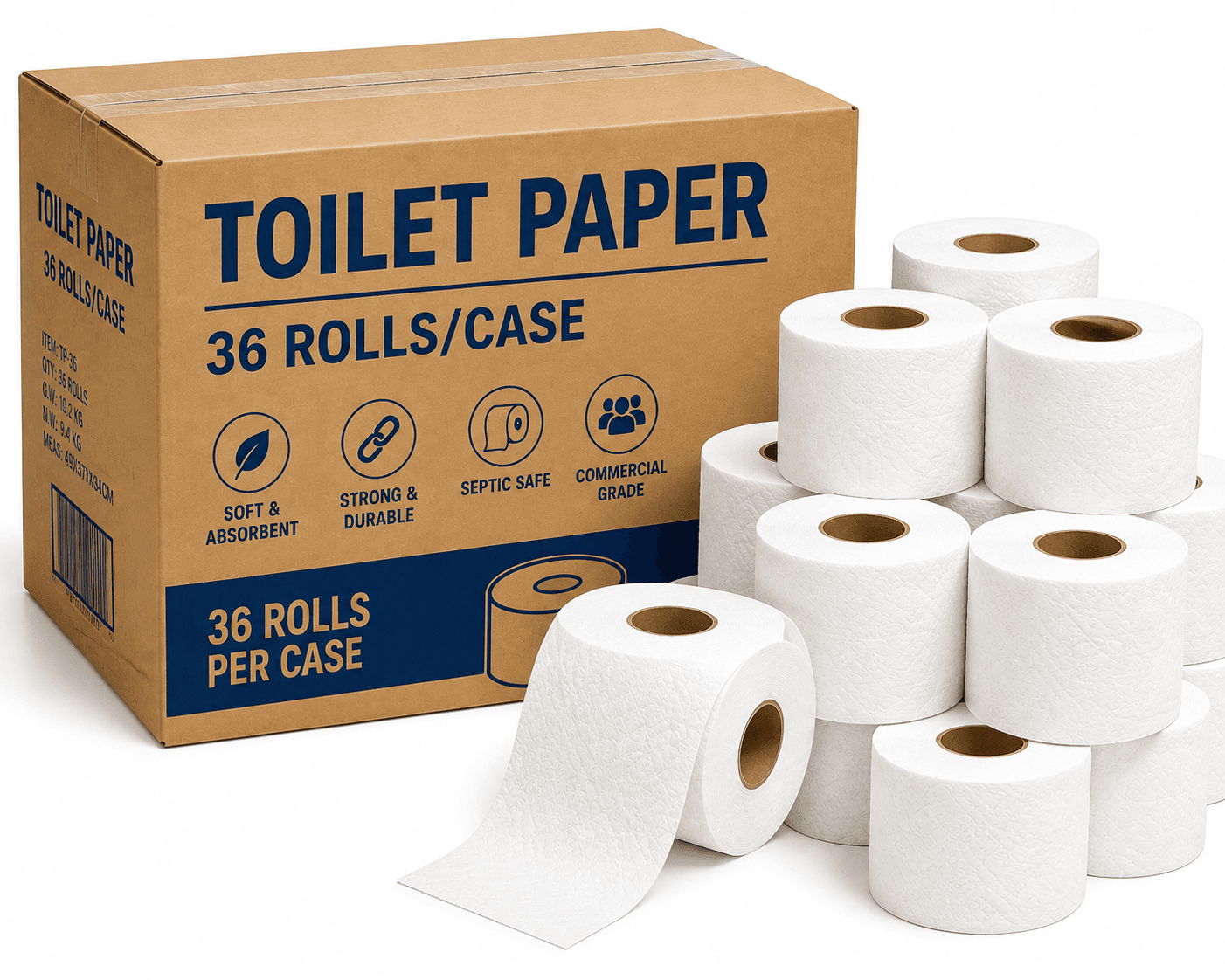 Toilet Paper - 36 Rolls/Case