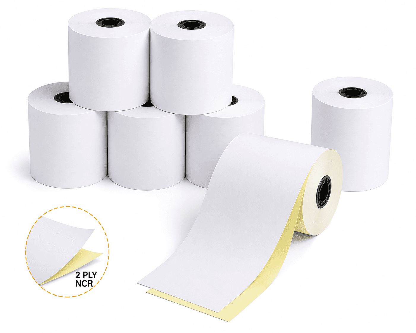 Thermal Paper Roll 3x90 2 Ply NCR 50 Rolls/Box