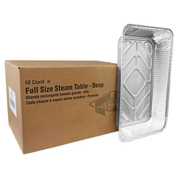Full-Deep Aluminum Pans - 50/Case
