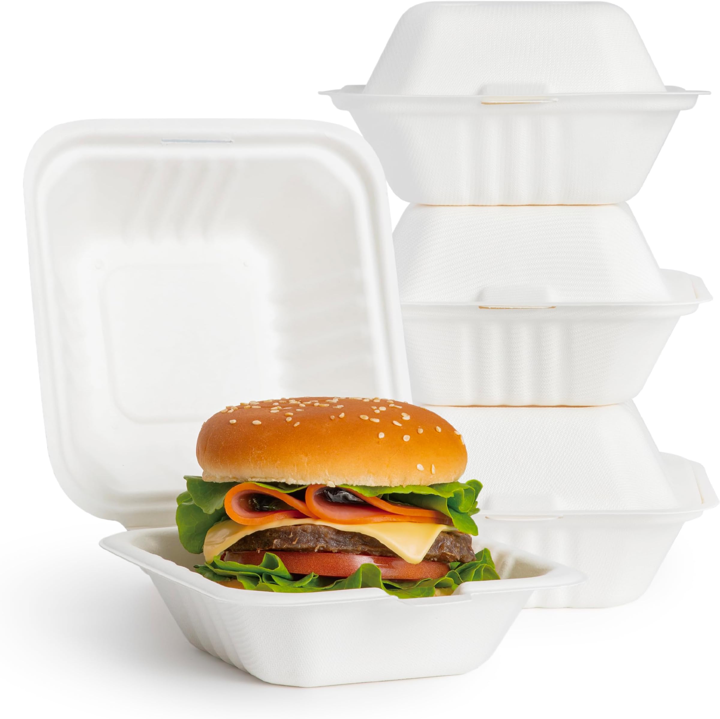 Foam Hamburger Container 5" Dart - 20 Units